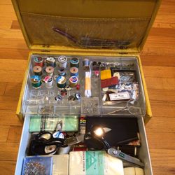 Old antique Sewing Box Everything Included