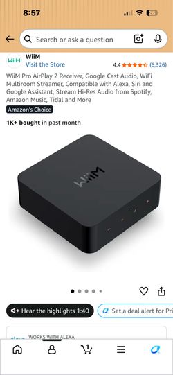 WiiM pro multi room streamer