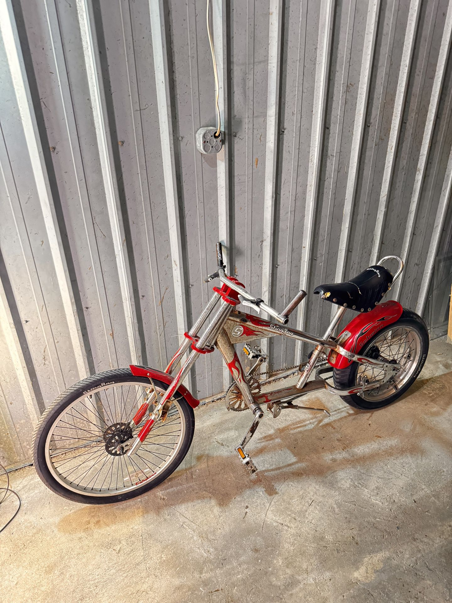 Orang County Choppers Schwinn Stingray Chopper Bicycle Red