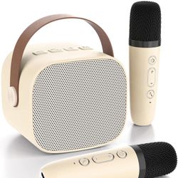 BRAND NEW 4 Magic Voices Mini Wireless Karaoke Machine with 2 Wireless Microphones for Kids