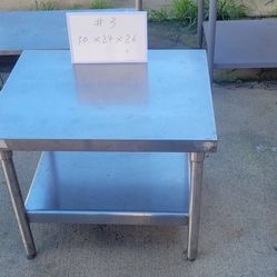 36"x24"x26" Stainless Steel NSF Certified Restaurant Prep Table