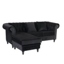 Black Sofa With Chase Multi Changeable.  