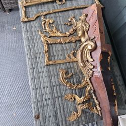 Antique French Table Decoration,,,solid Brass