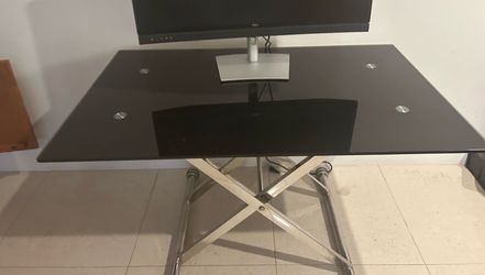 Glass desk