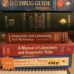 Nursing Manuals/Guides/Reference Books (Lot of 7)