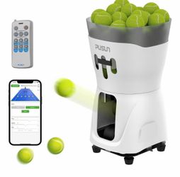 PUSUN Tennis Ball Launcher Machine with Remote