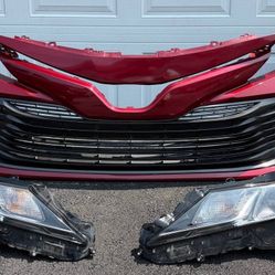 RED TOYOTA CAMRY 2018 2019 2020 FRONT BUMPER