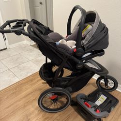 Graco Jogger Stroller With Car Seat And Base
