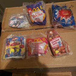 Vintage Mcdonald Happy Meal Toys & Burger King Toys