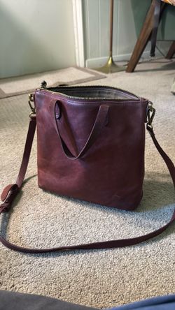 Madewell burgundy leather purse