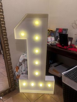 #1 Marquee Number - Light Up