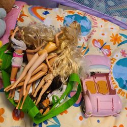 Bag of Barbies And Car