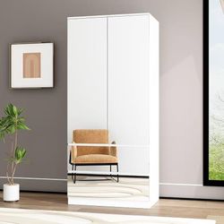 ❤️‍🔥 #b. Wardrobe with Mirror Doors,