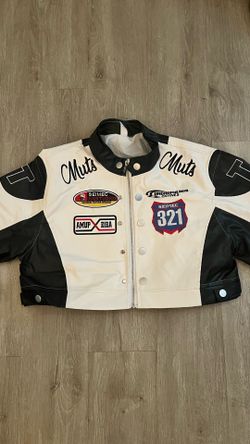 Y2K Cropped Racing Jacket