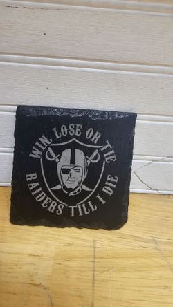 Raiders Slate Coasters