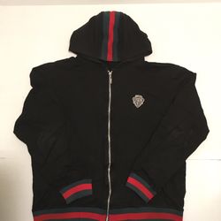 Black Gucci Hoodie, Large ( Custom Fit) 
