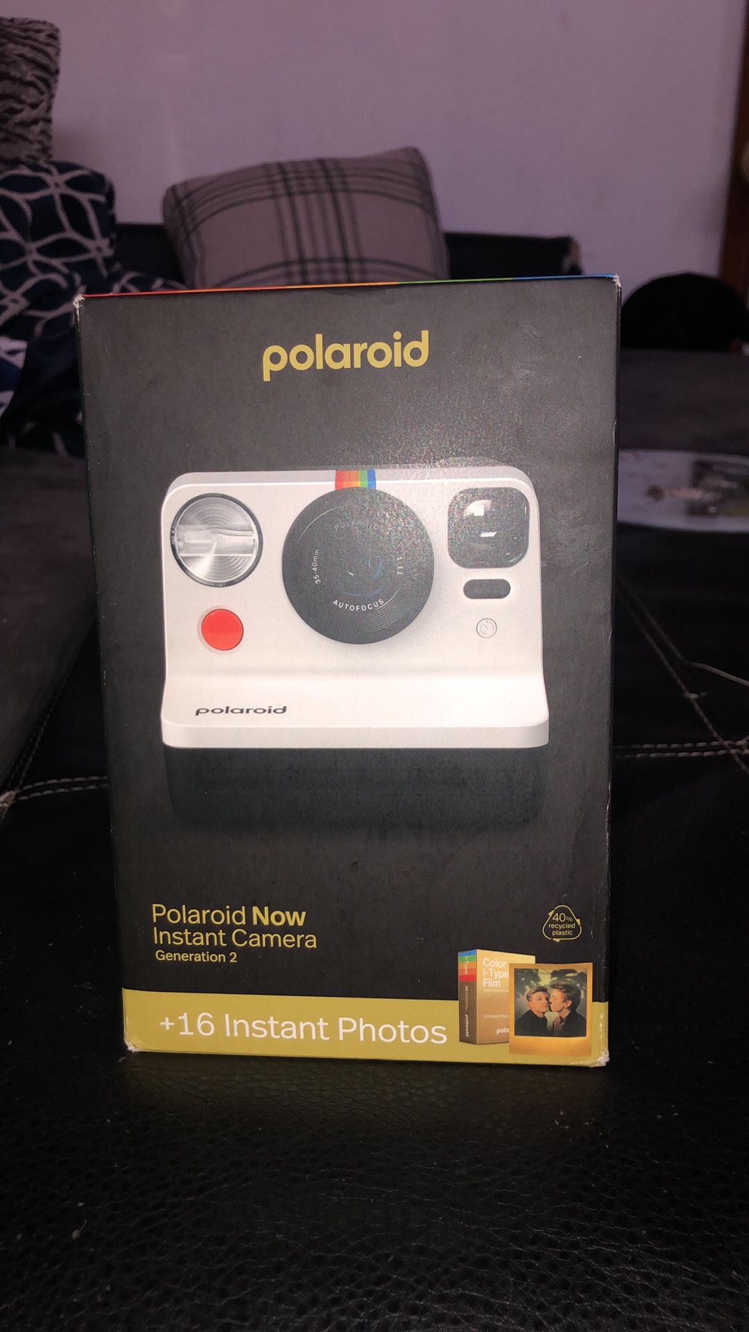 2nd Gen Polaroid Camera - Golden Gift Box (+ extra film pack)