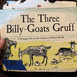 Three Billy Goats Gruff 1967 picture book and vinyl Set