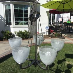 Brushed Nichol Chandelier