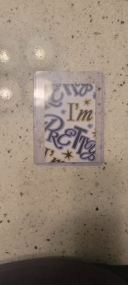 KATSEYE i am pretty lyric card
