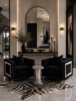 BLACK ACCENT CHAIRS 🪑 🖤