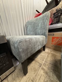 Gray Upholstered Accent Chair