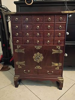 Korean Antique-Style Apothecary Cabinet