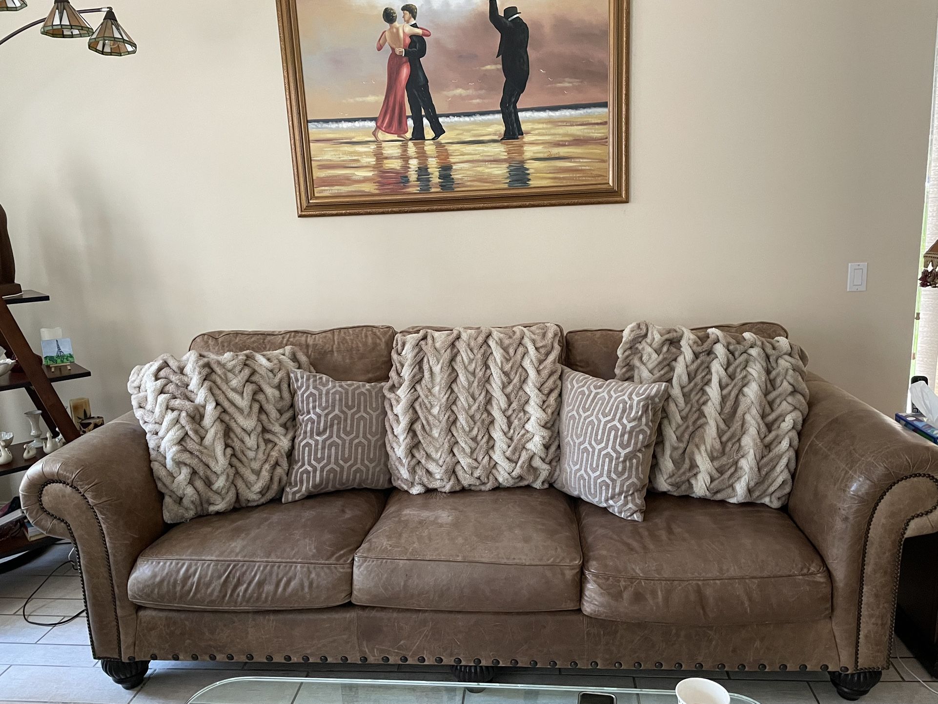 A Set Or Separate Leather Couches