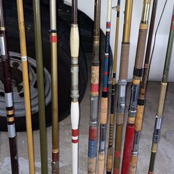 Vintage Fishing Rods, Surf Rods, Deep sea Rods. for Sale in