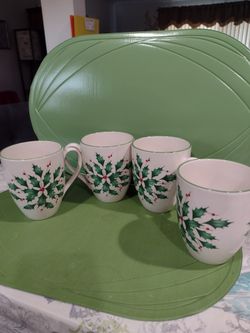 Lenox holiday coffee mugs