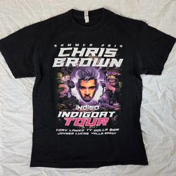 Chris Brown Indigoat Tour Shirt M