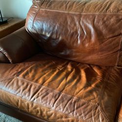 Thick Leather Sofa