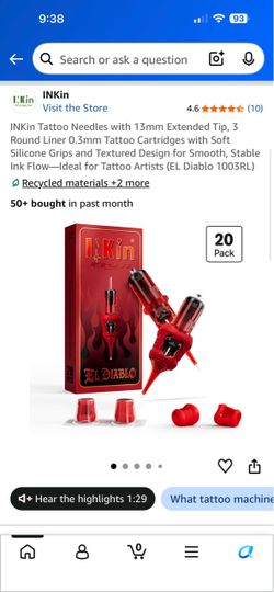 INKin El Diablo Tattoo Cartridge Needles 20 Pack
