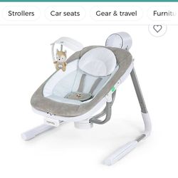 Ingenuity AnyWay Baby Swing-white and gray