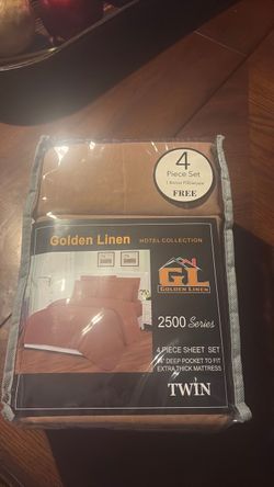 Golden Linen 2500 Series Twin Sheet Set