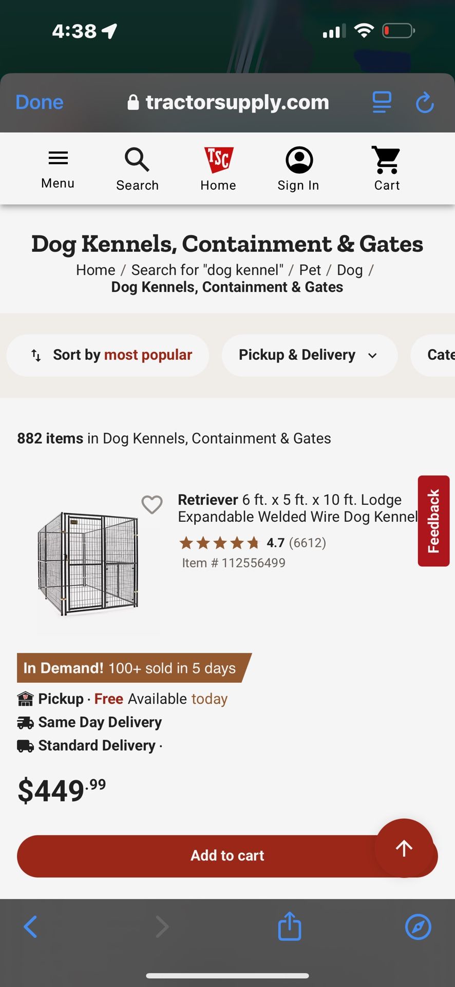 Outdoor Dog Kennel