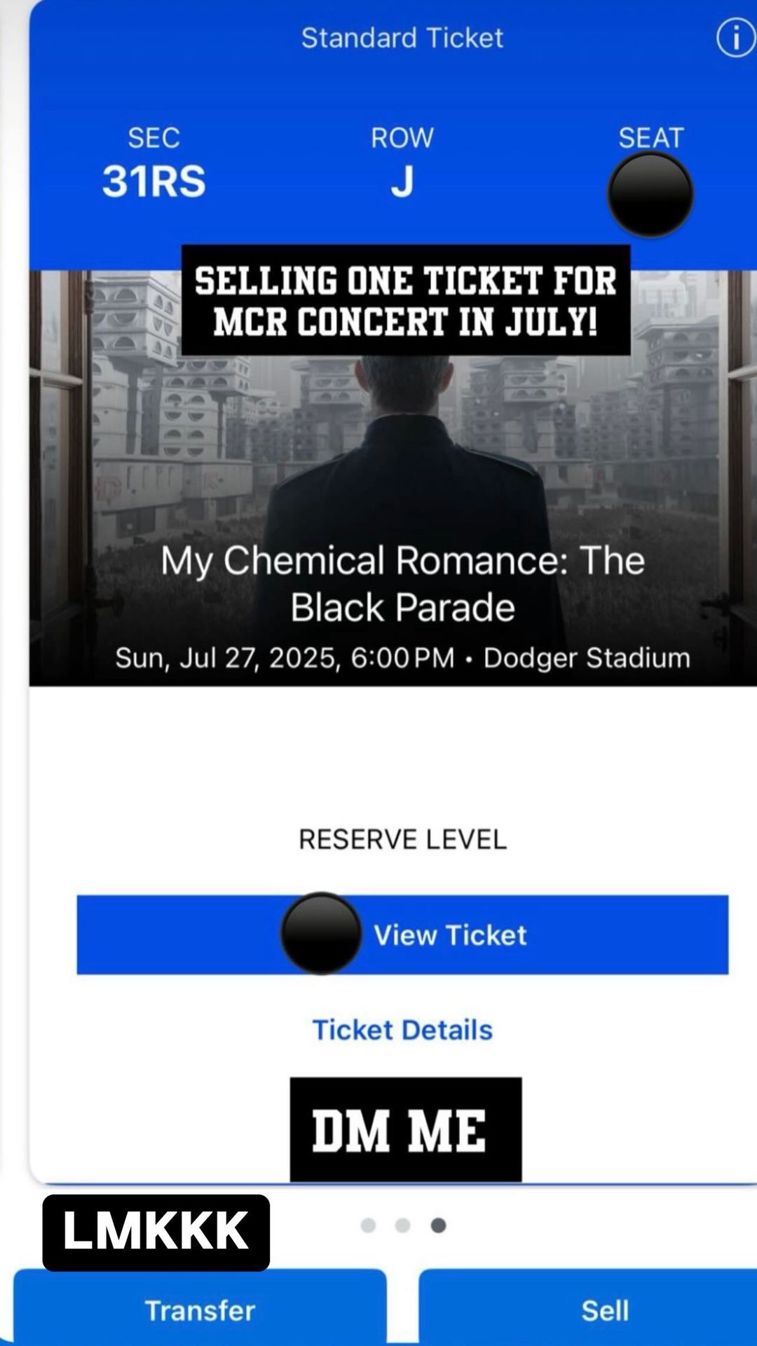My Chemical Romance Concert Tickets (MCR)
