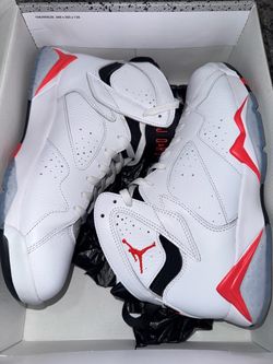 Retro 7 White Infrared Size 11