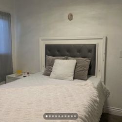 Luxury FULL bed set with dresser and nightstand
