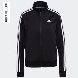 Adidas Women’s Black 3-Stripe Track Top