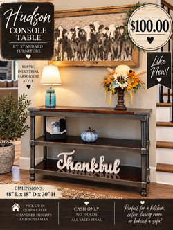 🌿Rustic Farmhouse Entry Table