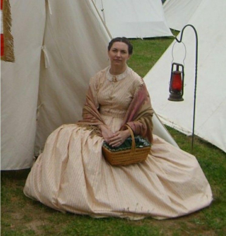 Civil War Reenacting Dress Shall Corset
