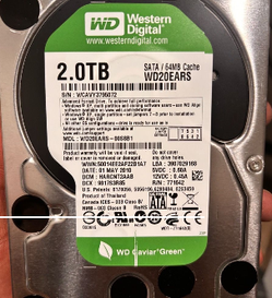 Digital WD Caviar Green 2TB Hard