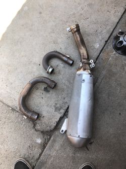 Stock Yamaha yz250f complete muffler