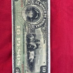 Billete Antigo De  🇲🇽 10 El Banco De Sonora