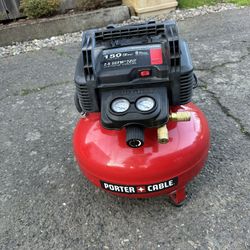 PORTER-CABLE Air Compressor, 6-Gallon, Pancake, Oil-Free
