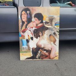 48 X 36 4ftx3ft Native Painting. Famous Artist