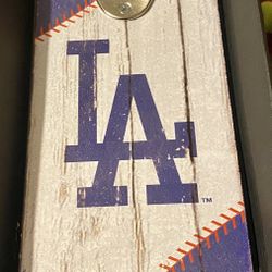 LA DODGERS WOODEN WALL BOTTLE OPENER 
