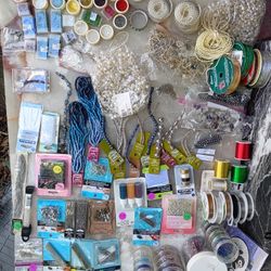 Bead And Jewelry Making Lot