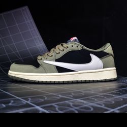 Travis Scott X Air Jordan 1 Low OG SP Black Olive 
